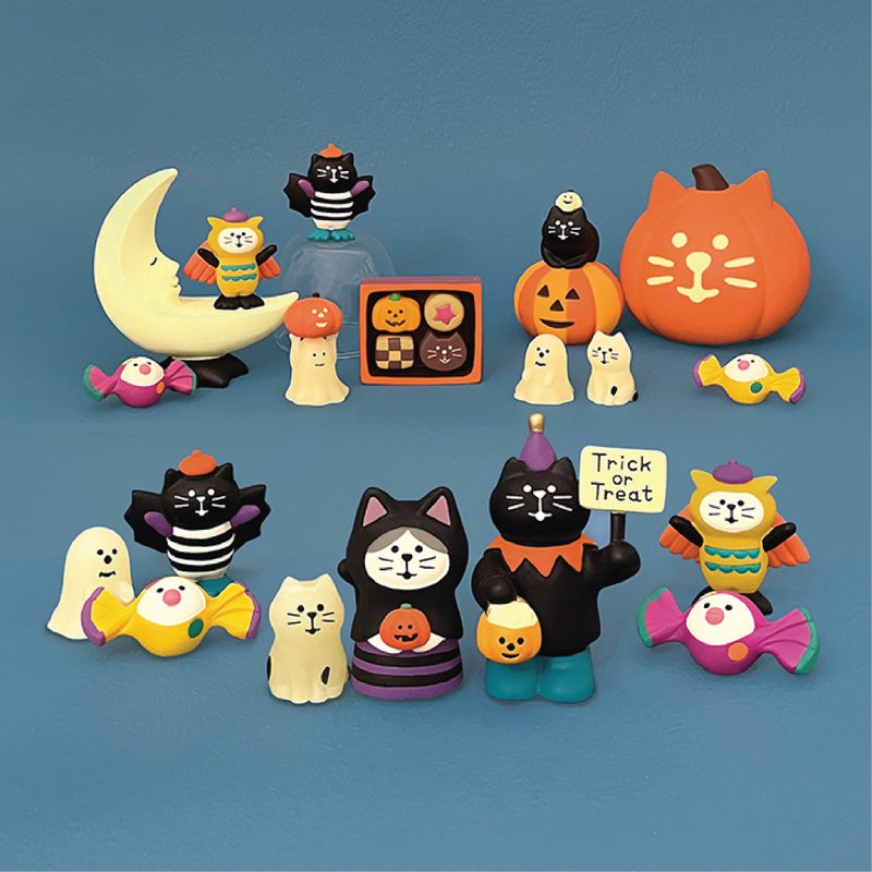 Japanese Decole Concombre – Happy Halloween 2024 - ของวางตกแต่ง - เรซิน 