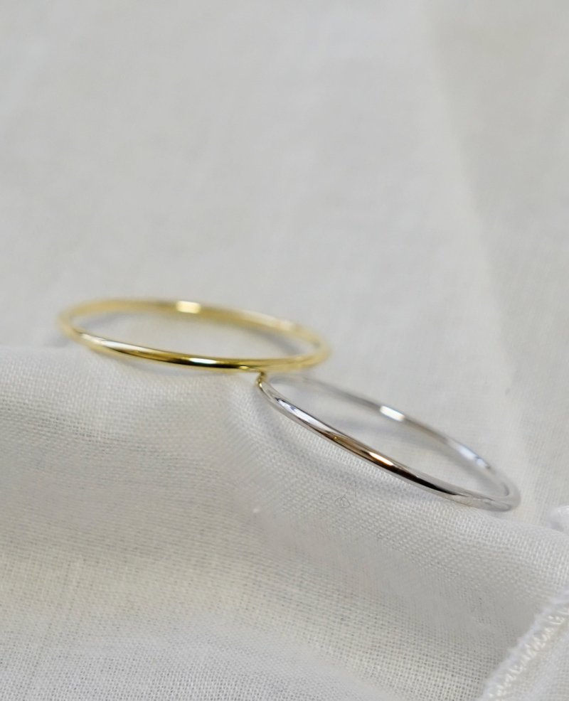 Skinny layered Ring - General Rings - Other Metals Gold