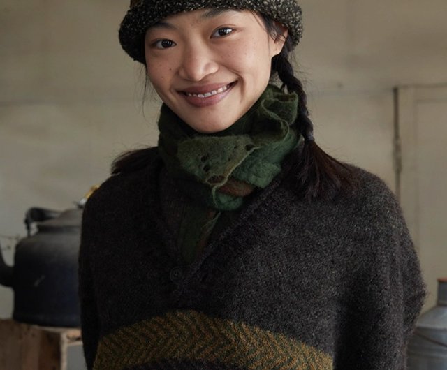 Green wool sales hat