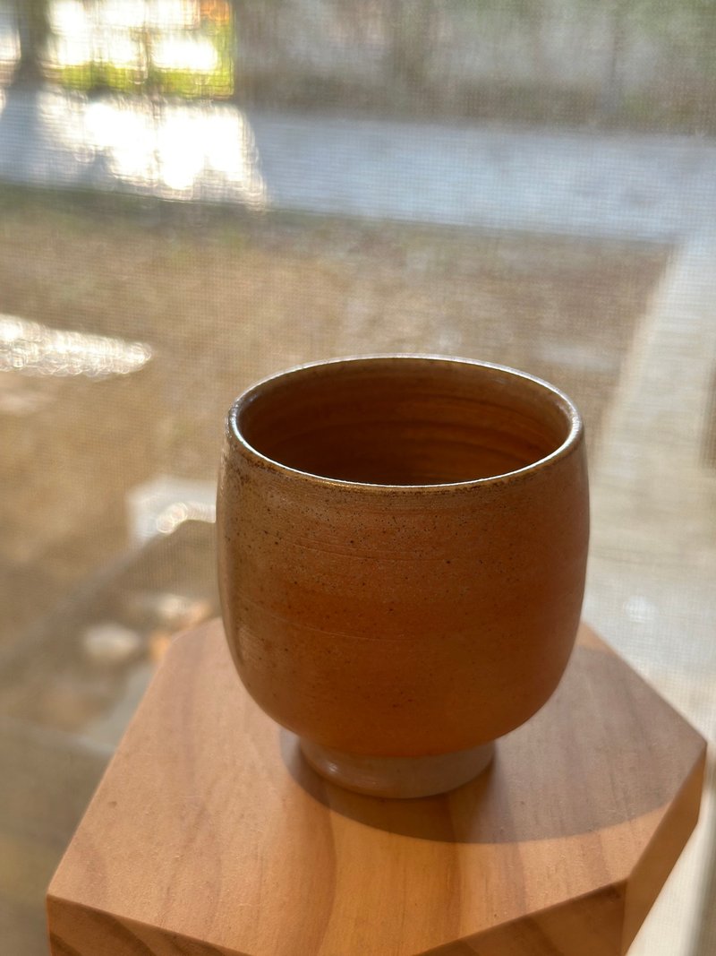 wood fired tea cup - ถ้วย - ดินเผา 