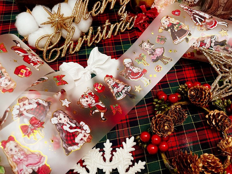 PET_Christmas Babydoll - 紙膠帶/和紙/PET - 紙 