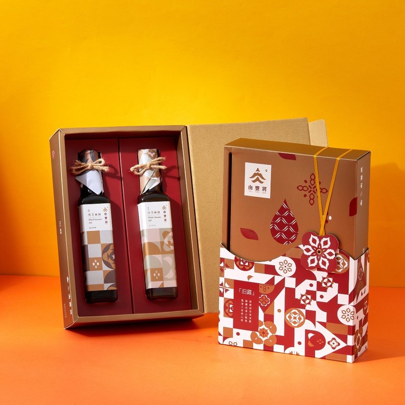 [Mid-Autumn Festival] Milu Gift Box Black Sesame Oil + White Sesame Oil (Contents can be replaced) - เครื่องปรุงรส - วัสดุอื่นๆ 