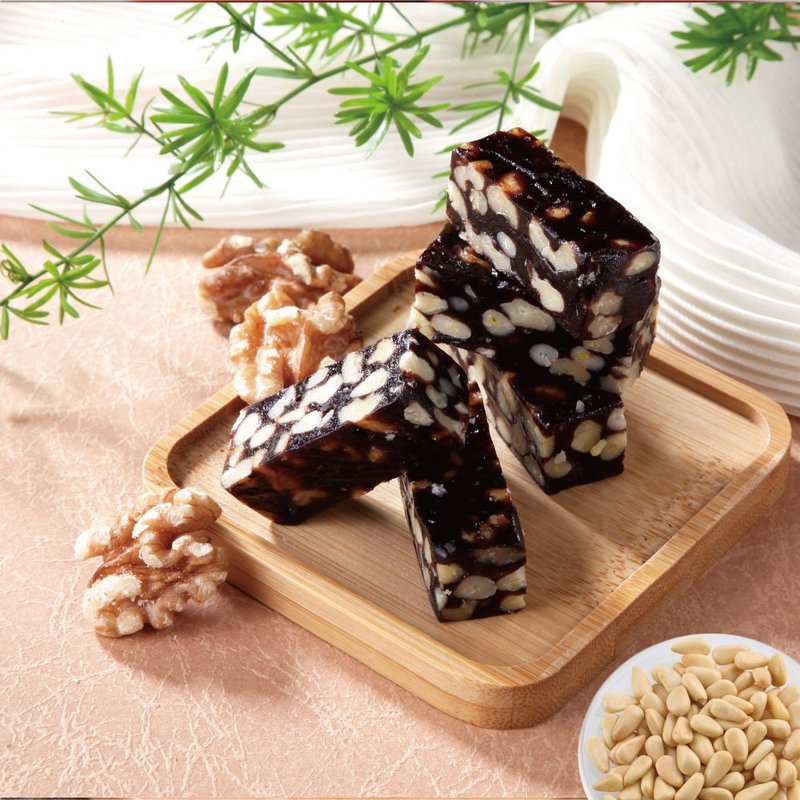 [Crazy Nuts] Low sugar and high fiber pine nut and walnut cake (180g/pack) - a must-have for the New Year - Snacks - Fresh Ingredients Brown