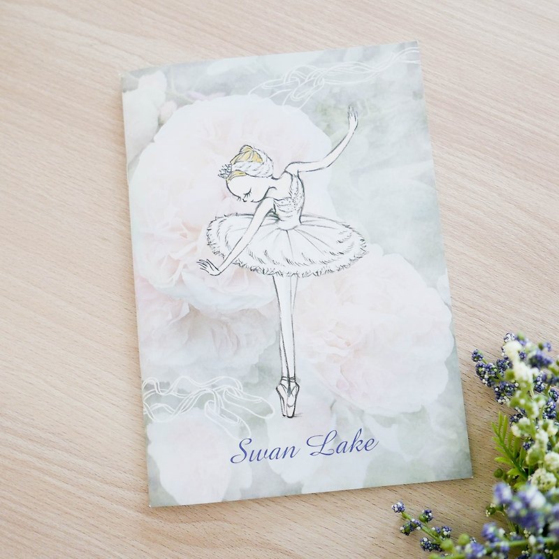 Yizike Ballet |白鳥の湖A5フラワーランゲージノート - ノート・手帳 - 紙 ホワイト