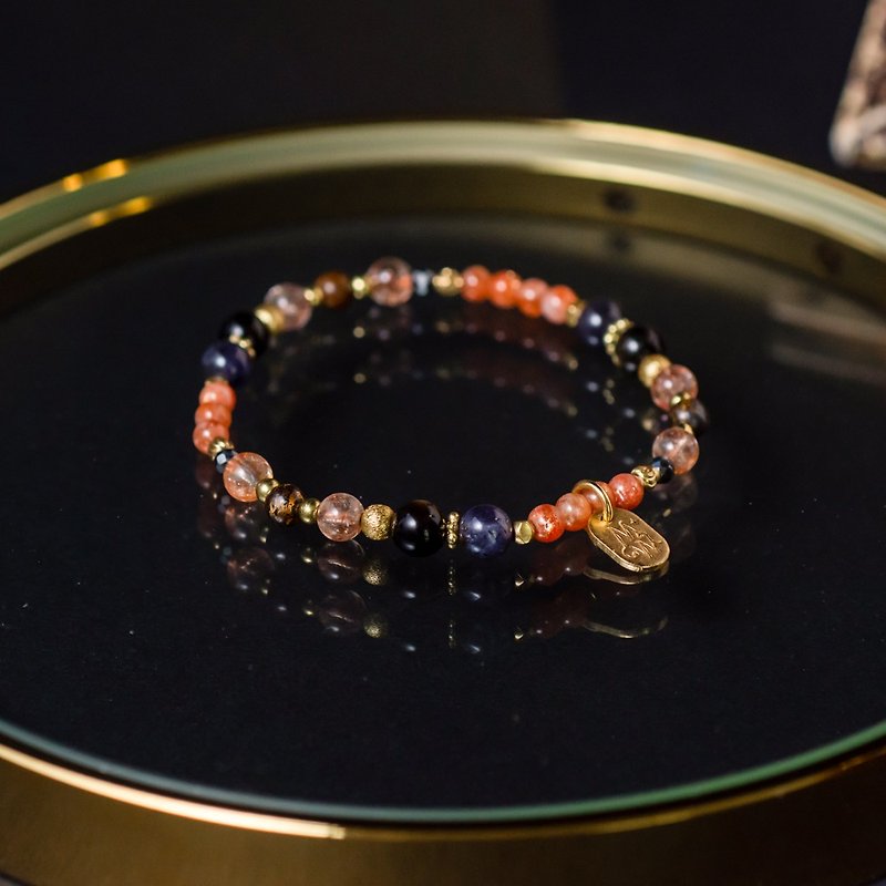 Pocahontas // C1249 Golden Sun Cordierite Bracelet - Bracelets - Gemstone 