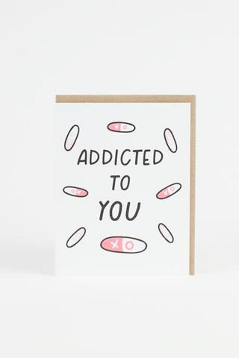 "上了你的癮" 卡片 - 卡片/明信片 - 紙 粉紅色