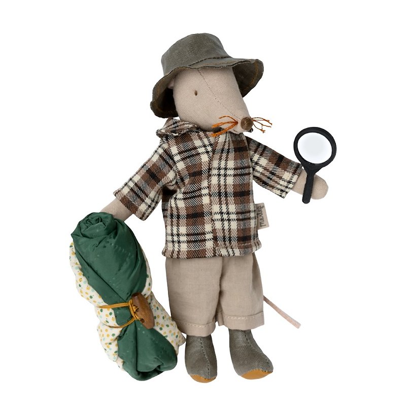 Wildlife guide mouse - Stuffed Dolls & Figurines - Cotton & Hemp Green
