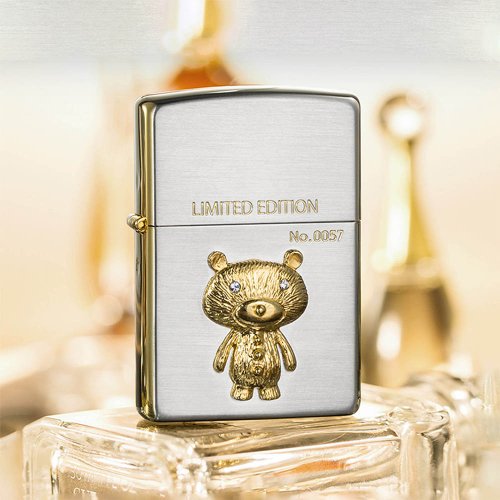 ZIPPO official flagship store] Pattern embossed pattern (bright gold)  windproof lighter ZA-3-163A - Shop zippo Other - Pinkoi