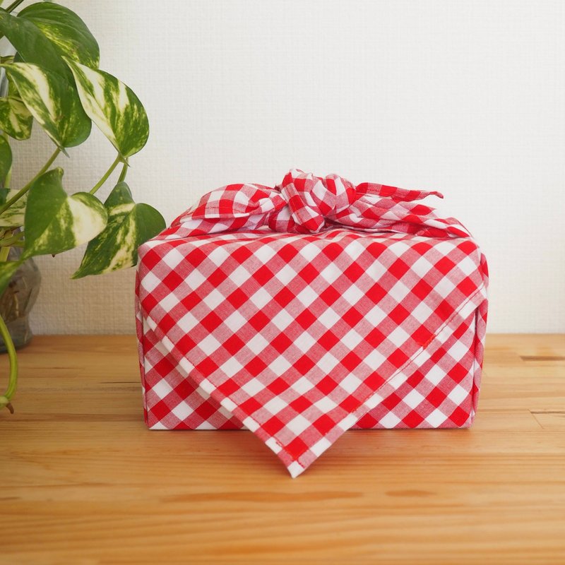 Cotton Furoshiki - Lunch Boxes - Cotton & Hemp Red