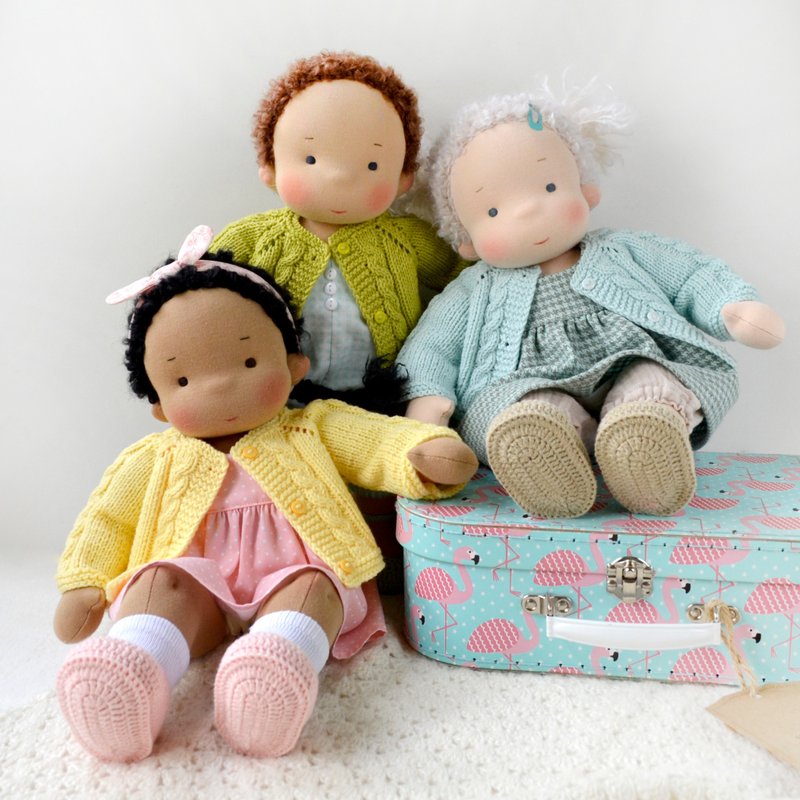 CUSTOM Waldorf Baby Doll 14 inch (36 cm) tall. - ของเล่นเด็ก - วัสดุอีโค 