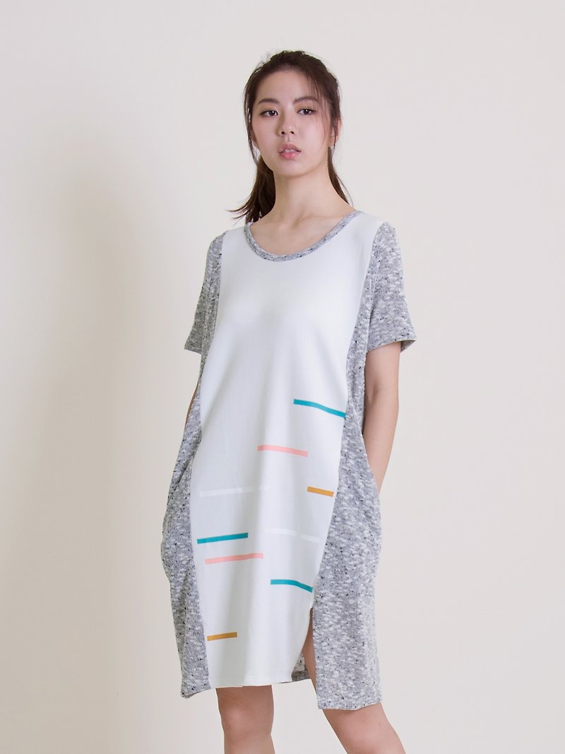 Side slit with short sleeves - Women's T-Shirts - Cotton & Hemp Gray