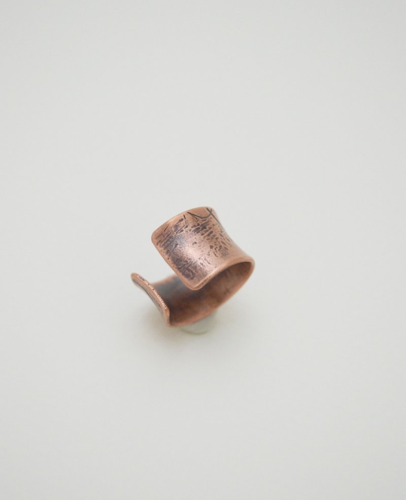 The Trace Of Life-Series 3‧Copper Open Size Ring-I - General Rings - Copper & Brass Brown