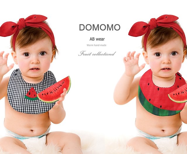 Baby Kids Infant Toddler Saliva Towel Lunch Dinner Watermelon Fruits Bib S 