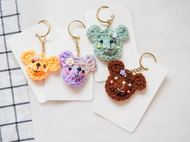 cookie bear keychain set - Keychains - Other Materials Multicolor
