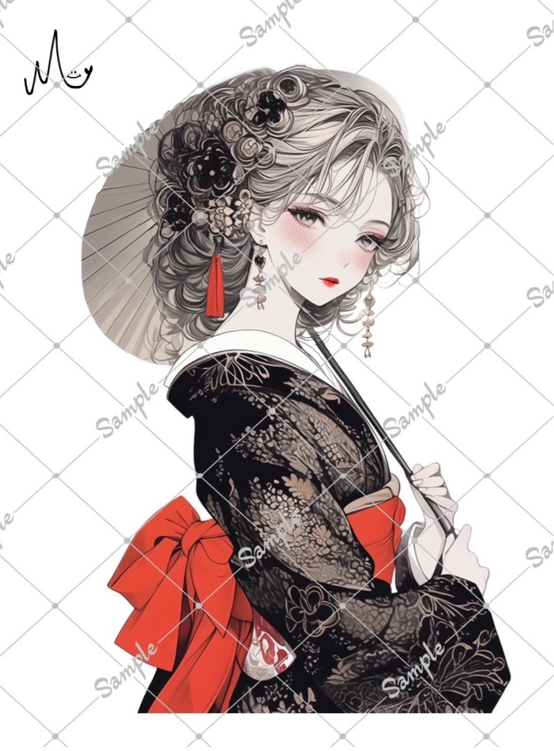オリジナル人物ステッカー - 貼紙 - 紙 