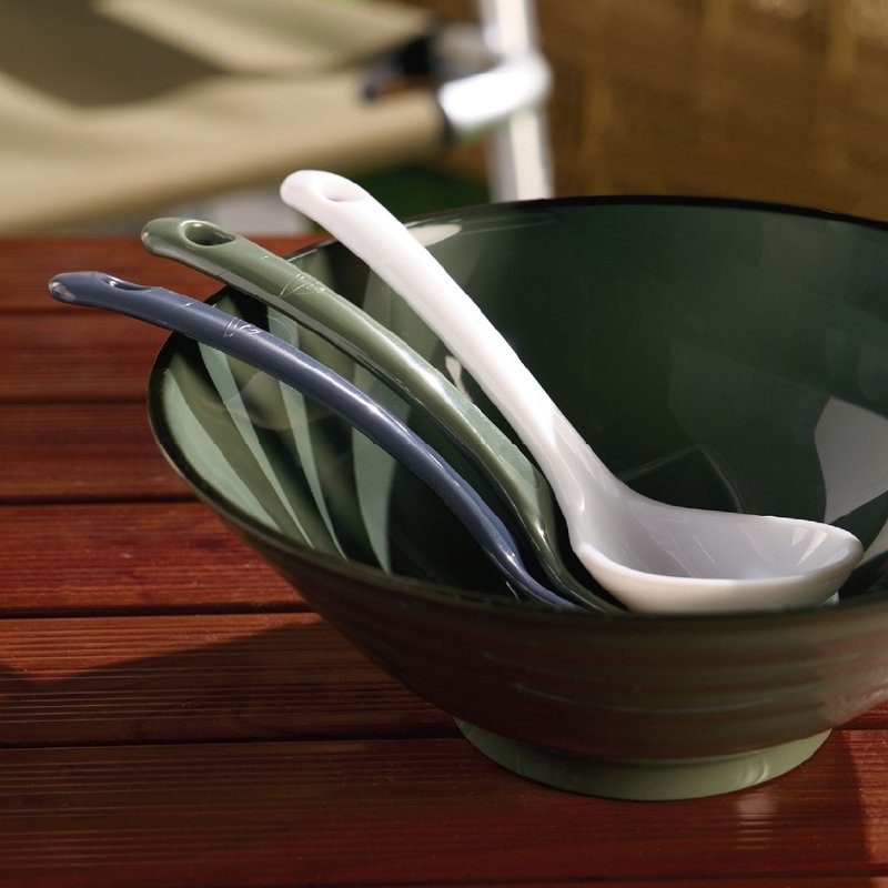 【LivingForward】CPET Ramen Spoon 2 pieces,soup spoon,flatware,tableware,gift set - ช้อนส้อม - พลาสติก 