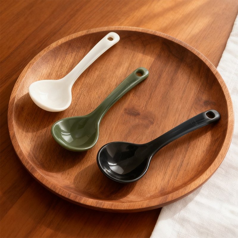 【哩皿生活】潔晶拉麵湯匙2入組 環保餐具 湯匙 野餐 露營 湯杓 - 餐具/刀叉湯匙 - 塑膠 