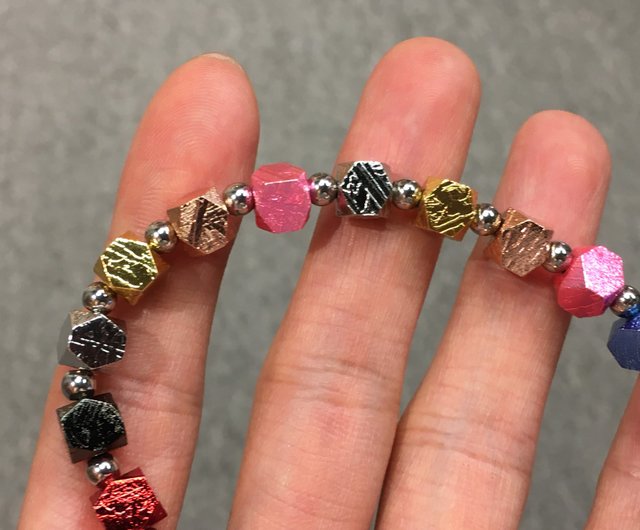 ギベオンGiveon隕石＆水晶ブレスレット❣️ ギベオンGiveon隕石＆水晶ブレスレット❣️