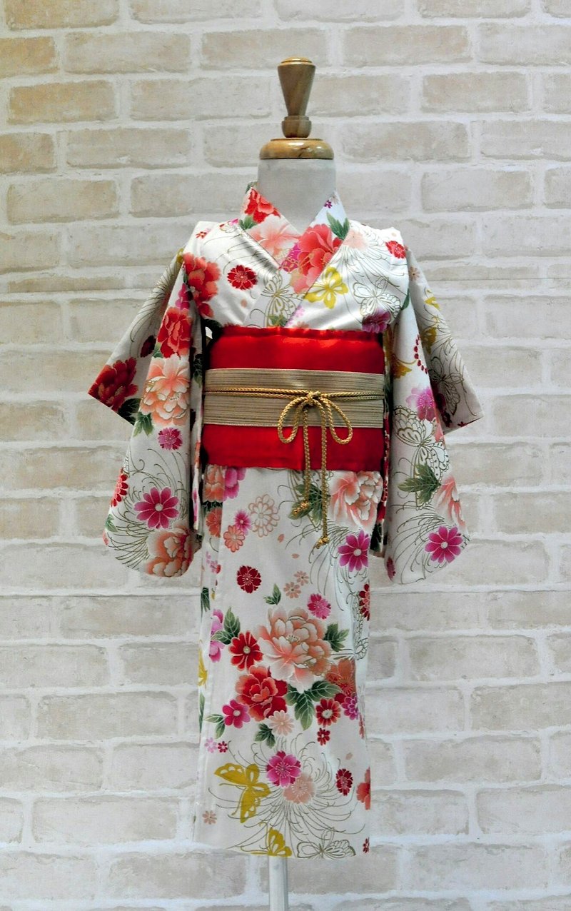 Angel Nina 手作和服 大人版 日式和風白 - 外套/大衣 - 棉．麻 白色