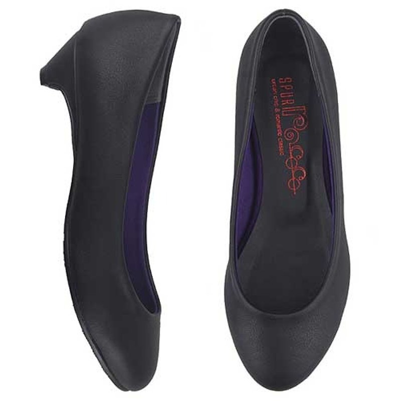 【韓國風格】SPUR 簡約高跟鞋 EF8052 BLACK - 女休閒鞋/帆布鞋 - 真皮 