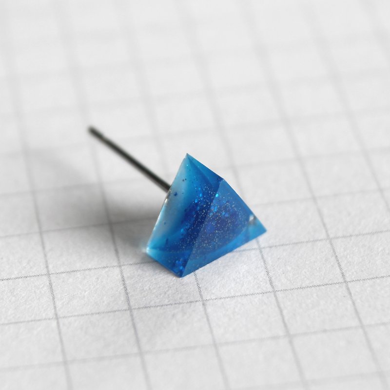 Liberation / Resin Earrings - Single - Earrings & Clip-ons - Resin Blue