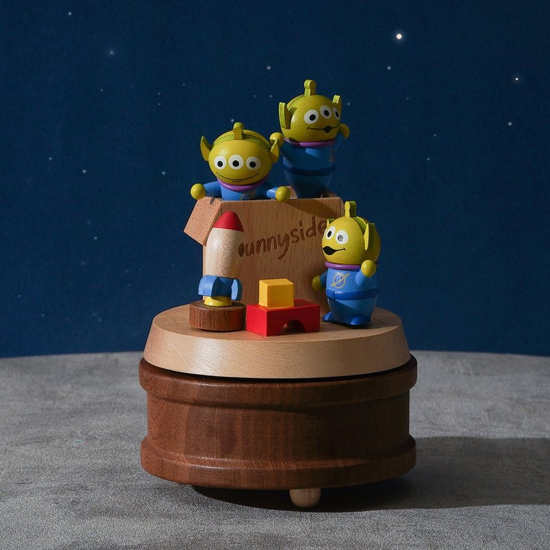 【Toy Story Aliens】Disney Multi Rotate Music Box | Wooderful life - ของวางตกแต่ง - ไม้ หลากหลายสี