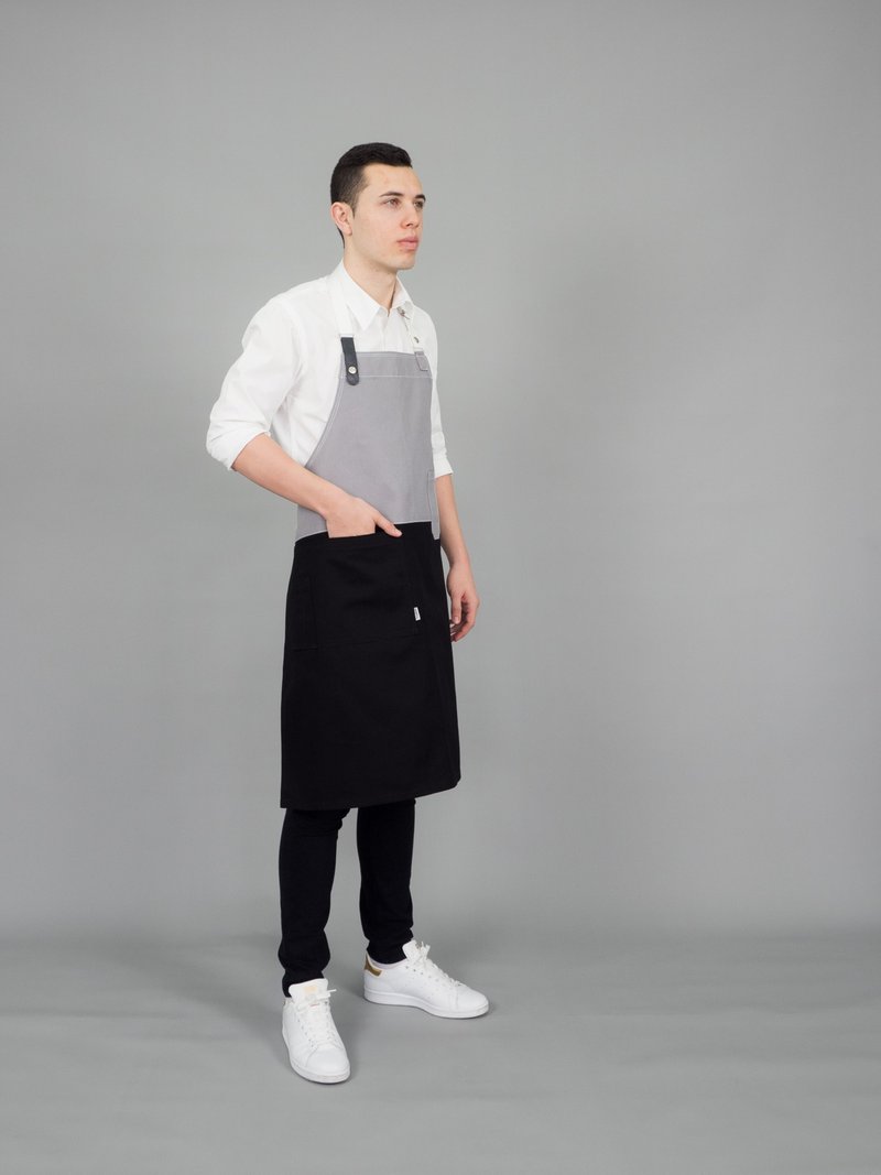 Endurance apron (Black) - 圍裙 - 棉．麻 黑色