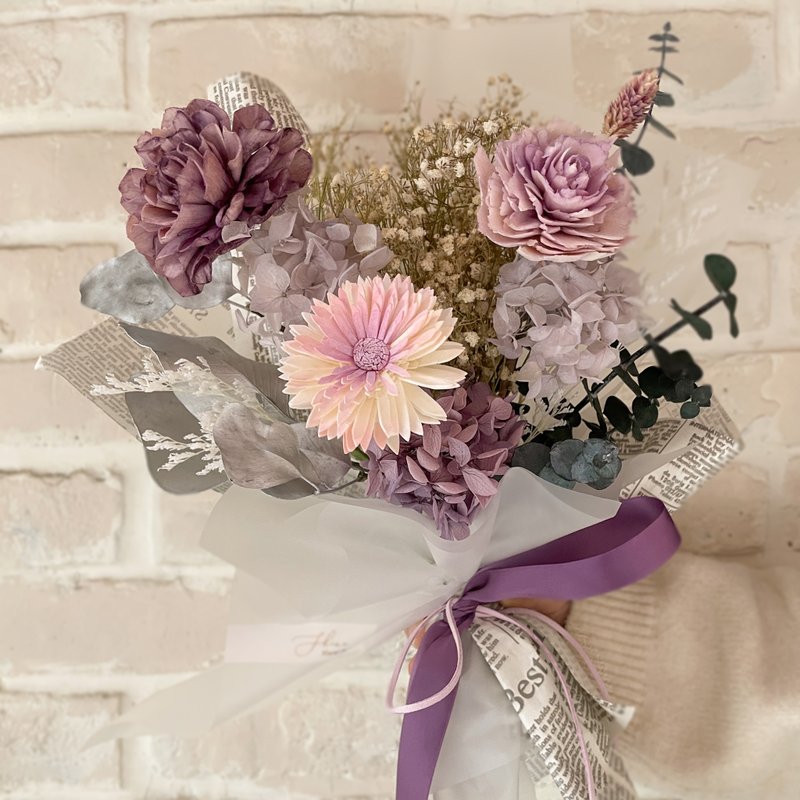 Lavender diffused dry bouquet - ช่อดอกไม้แห้ง - พืช/ดอกไม้ สีน้ำเงิน