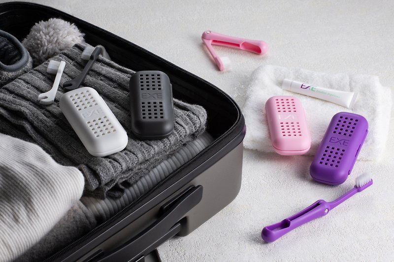 牙刷牙膏攜帶盒 4色 - 其他 - 塑膠 紫色