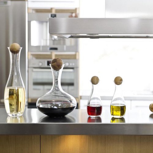 Sagaform Wine & Water Carafe with Oak Stopper