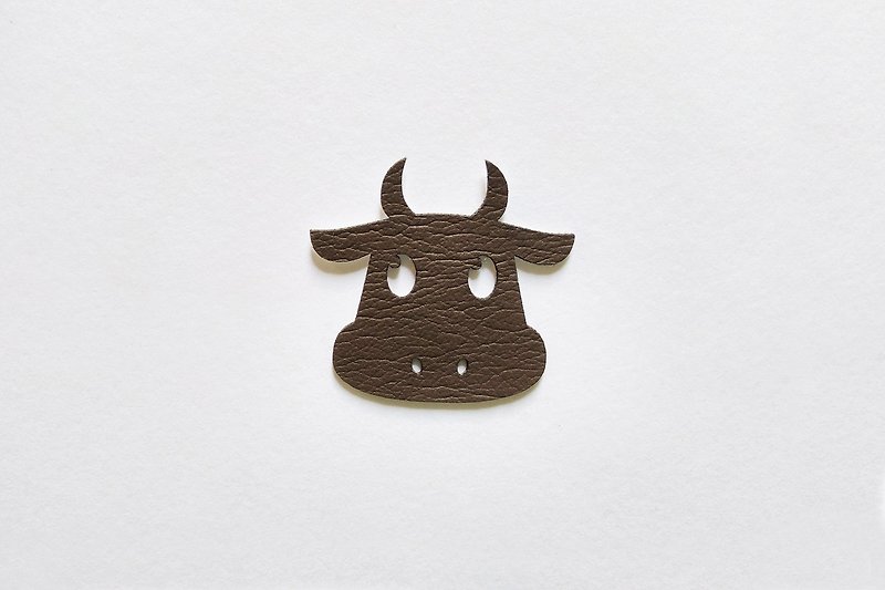 Cow PU Leather Sticker, Laser Cut Stickers, Waterproof Sticker with 3M adhesive - Stickers - Genuine Leather Yellow
