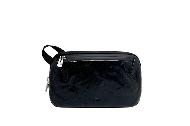 DREW handheld - Clutch Bags - Genuine Leather Black