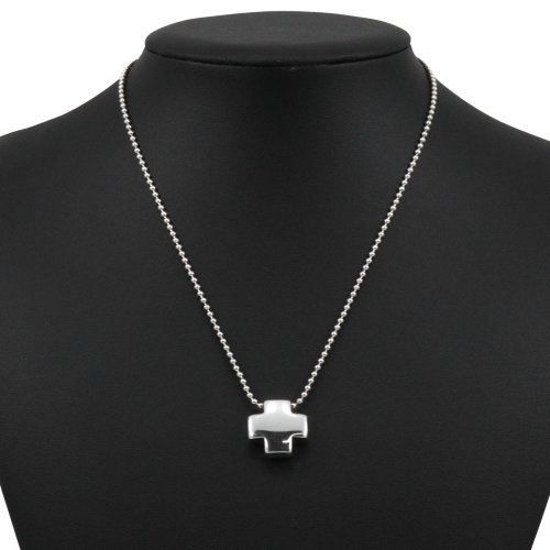 極美品 ティファニー ネックレス ローマンクロス ボールチェーン 十字架 925 極美品 ティファニー ネックレス ローマンクロス ボールチェーン