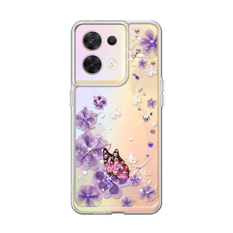 apbs OPPO Reno 8/10 Pro Shockproof Dual Material Crystal Color Diamond Phone Case-Miscellaneous Dielian - Phone Cases - Other Materials Multicolor