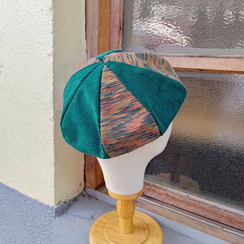 Handmade Berets - Hats & Caps - Cotton & Hemp Green