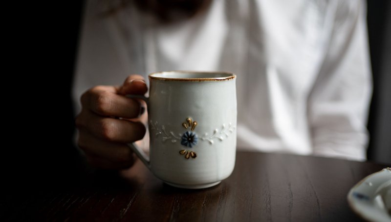 日本陶藝作家 手作 馬克杯 大 - 咖啡杯/馬克杯 - 瓷 