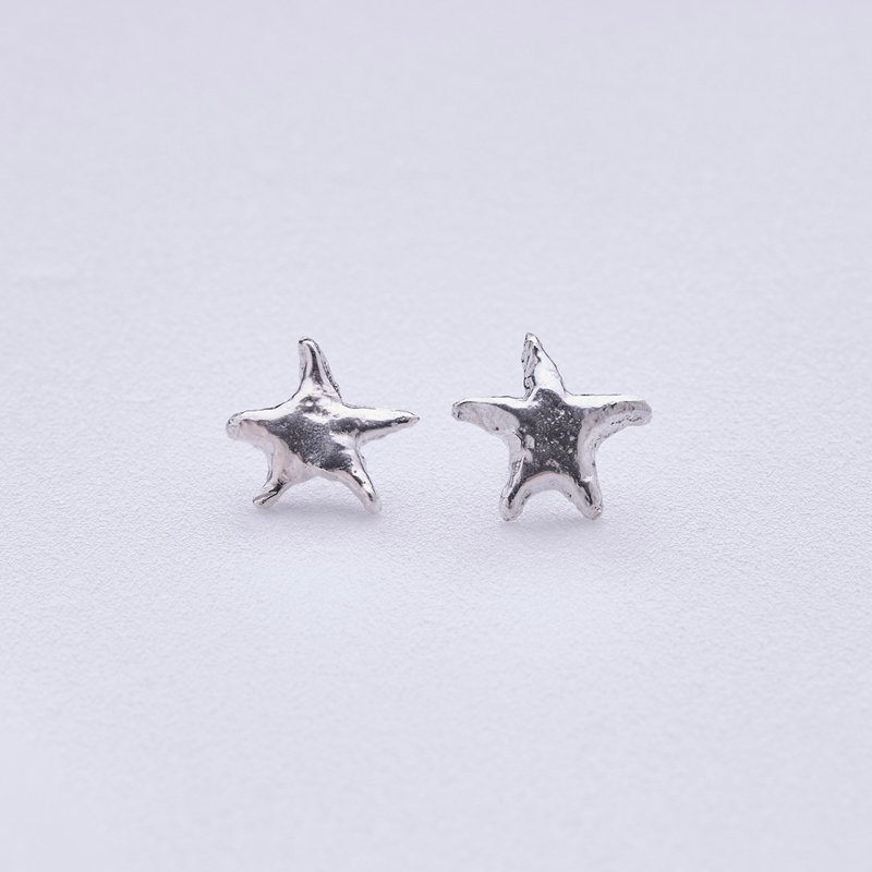 Duststar earrings - 耳環/耳夾/耳骨夾 - 純銀 