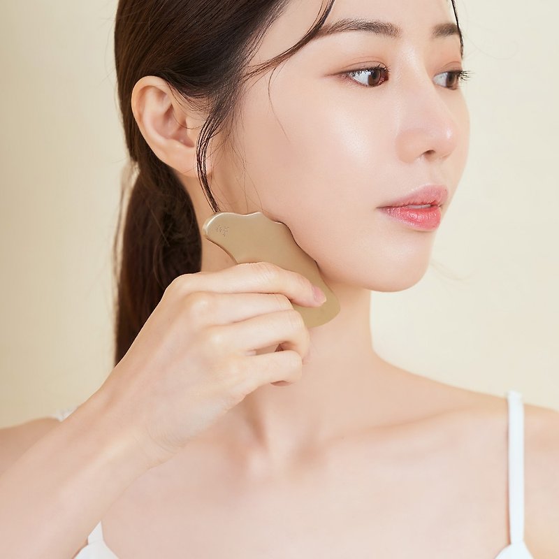 Korean brassware Facial Massager (Angel Shape) - Facial Massage & Cleansing Tools - Copper & Brass Gold