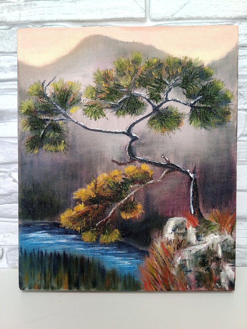 松山油画 油画帆布拉伸 原创艺术 - 海報/掛畫/掛布 - 棉．麻 綠色