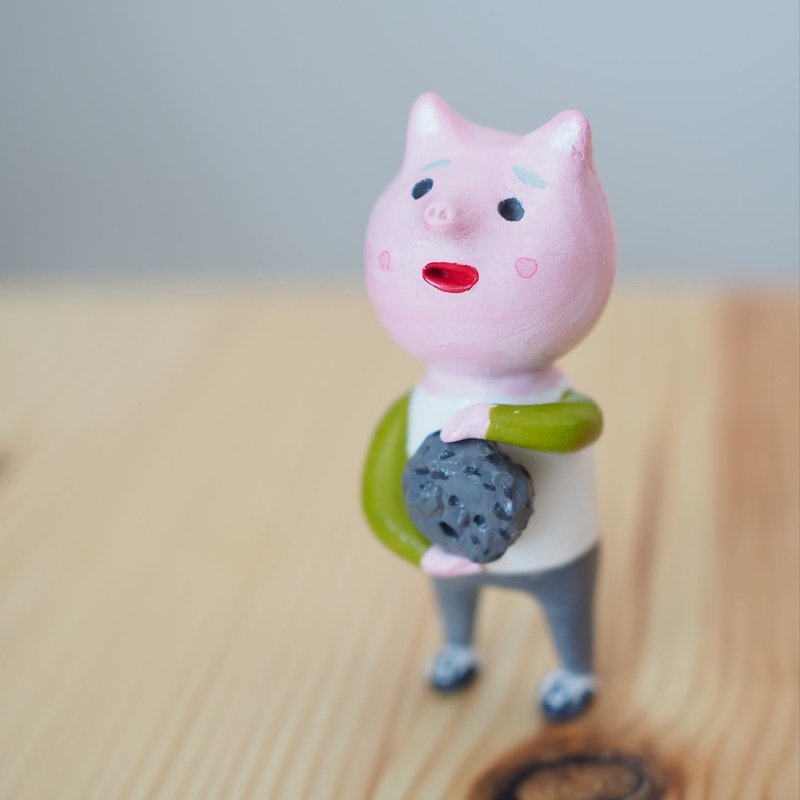 pig of truth - Stuffed Dolls & Figurines - Clay Pink