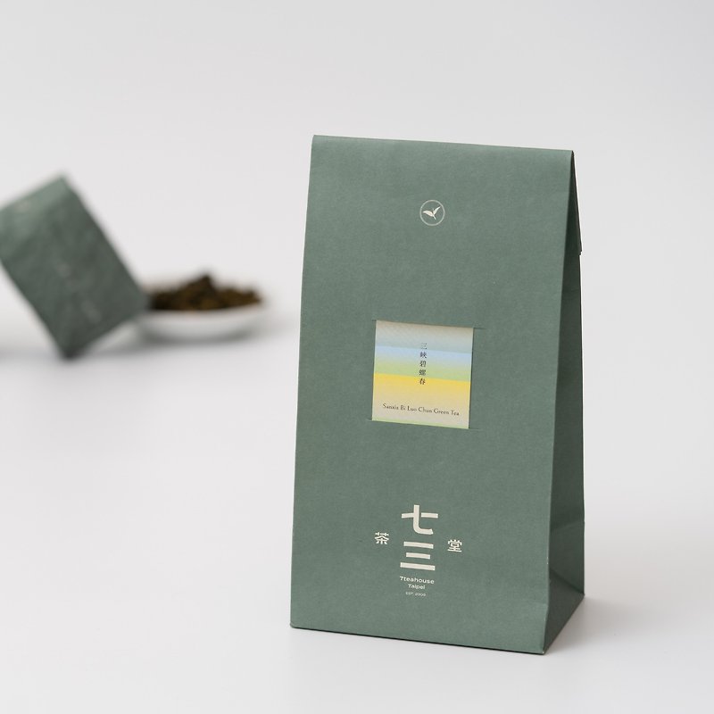 Qisan Tea Hall Premium Original Leaf丨Sanxia Biluochun 80g – Life Bag - ชา - กระดาษ สีเขียว
