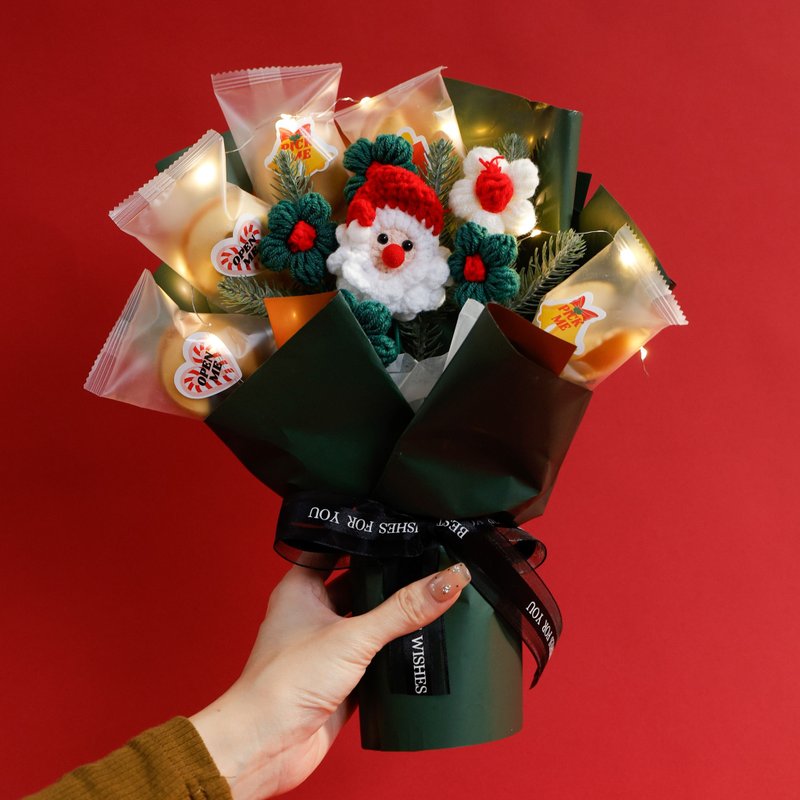 Draw Christmas Quotes [PICK ME! Fortune Cookies] Christmas Fortune Cookie Bouquet 3-piece Set - ขนมคบเคี้ยว - วัสดุอื่นๆ 