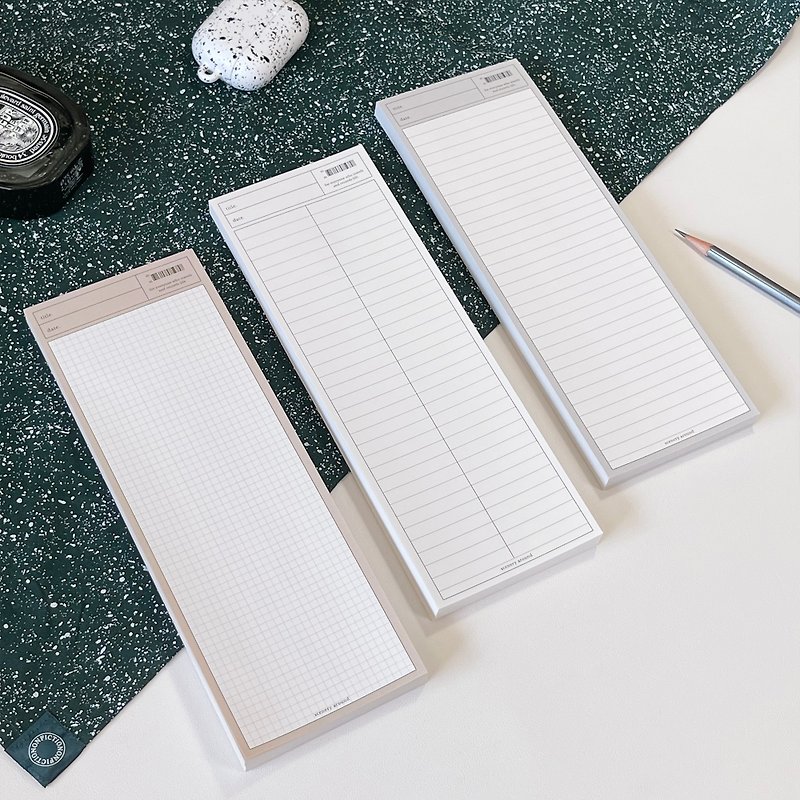 More Basic B5 Half Memo Pad 3type - Sticky Notes & Notepads - Paper 