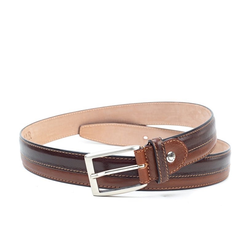 CUMAR 真皮/皮帶/ FIRENZE 針扣 / FIRENZE PIN BUCKLE - 皮帶/腰帶 - 真皮 咖啡色