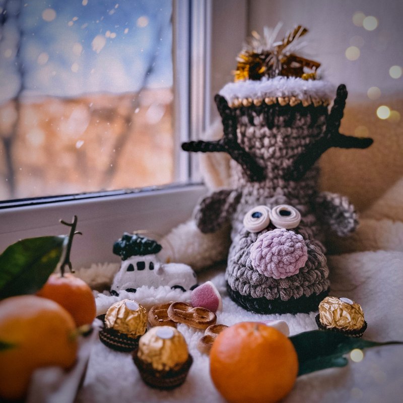 Crochet pattern boot basket reindeer PDF digital instant download video tutorial - 手工藝教學/工具書 - 其他材質 