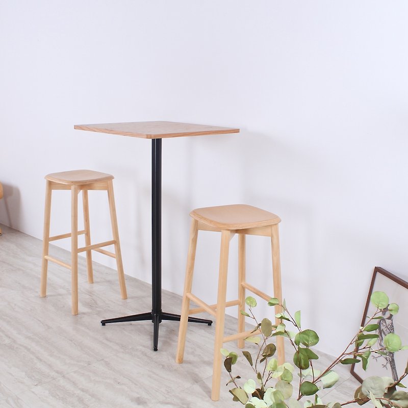 Nordic retro bent wood solid wood high chair / toast chair - เก้าอี้โซฟา - ไม้ สีนำ้ตาล