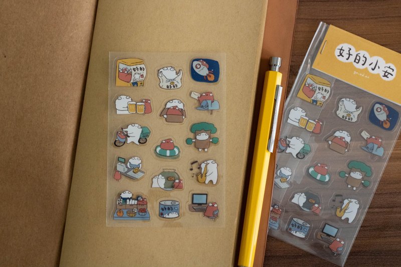 Good transparent illustrated stickers - สติกเกอร์ - พลาสติก สีใส