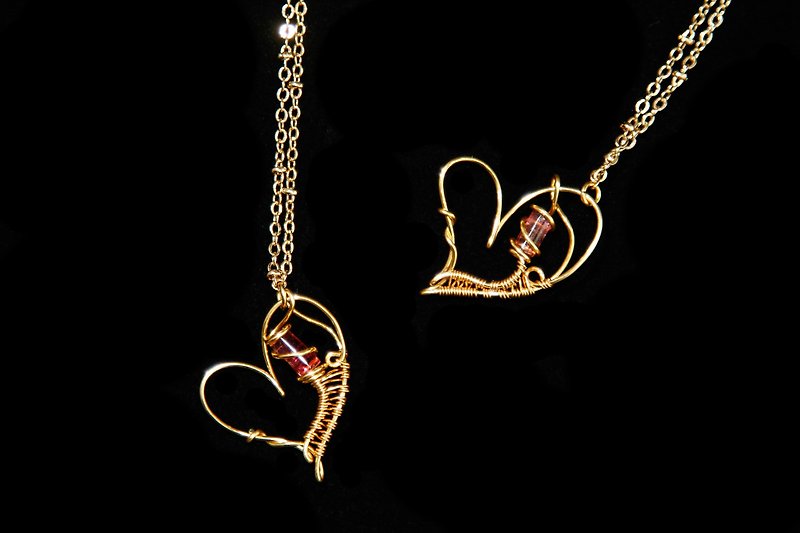 【Series of Crystal】Tourmaline Heart pendants - General Rings - Gemstone Multicolor