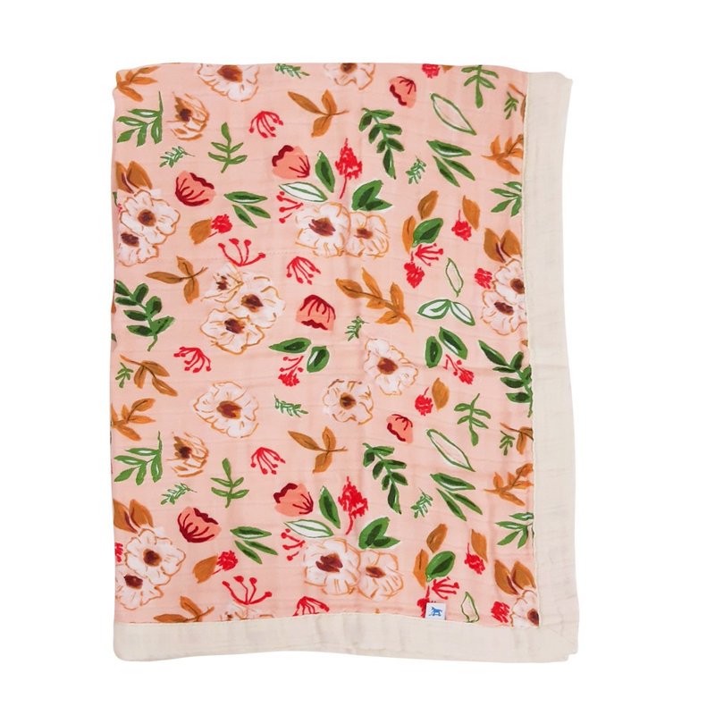 Little Unicorn pure cotton baby blanket vintage garden - อื่นๆ - ผ้าฝ้าย/ผ้าลินิน ขาว