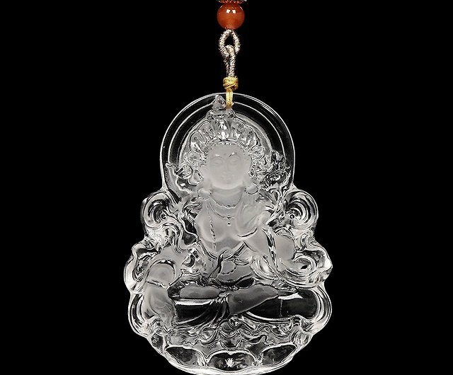 Zhengjia Jewelry]ホワイトクリスタルトップ超透明透明観音タラ 39 グラムホワイトクリスタルペンダント - ショップ Gemsrich  Jewelry ネックレス - Pinkoi